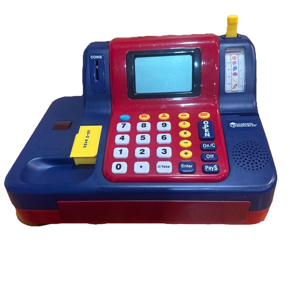 Learning Resources Pretend & Play Cash Register - Money No Credit Card